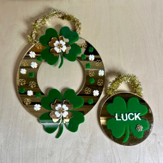 Sleek Shamrock Wreath