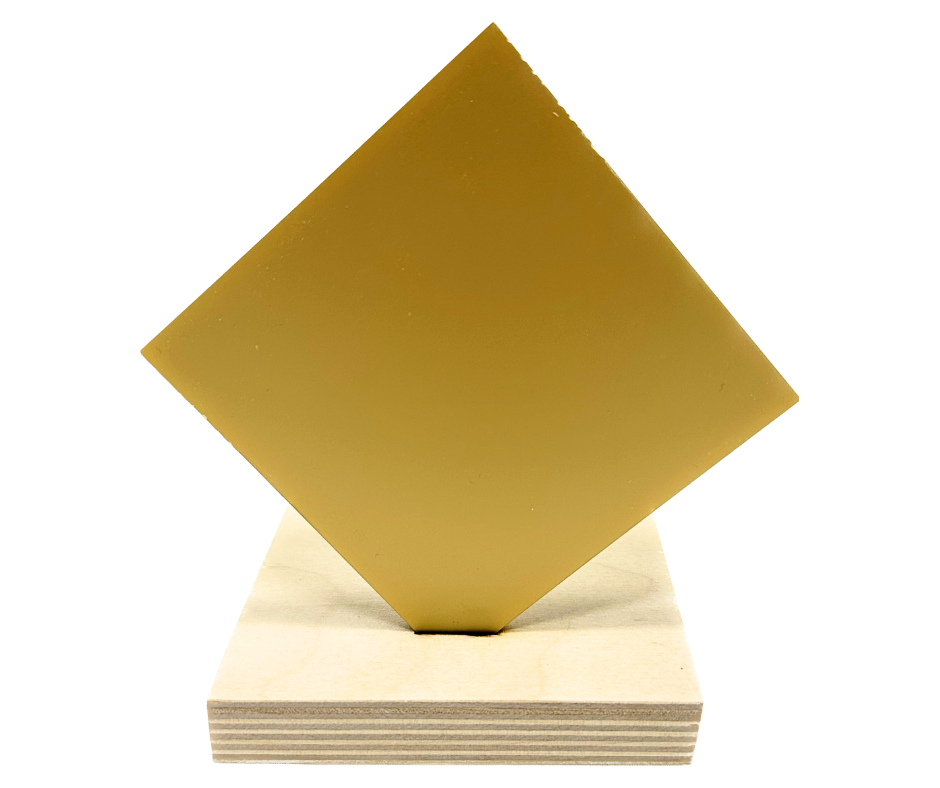 Recycled Acrylic (Antique Gold Metallic) - Matte One Side