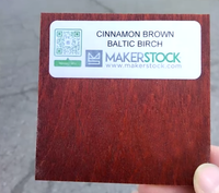 Cinnamon Brown Baltic Birch Plywood (1/8" - 1/4")