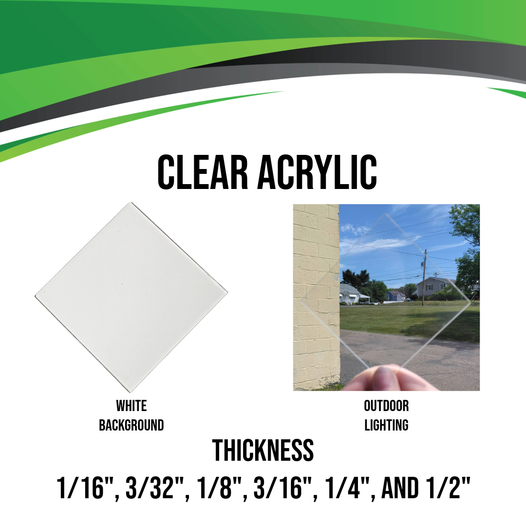 Acrylic (Clear) (1/16" - 1")