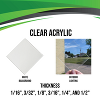 Acrylic (Clear) (1/16" - 1")