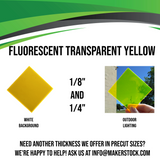 Fluorescent Acrylic Custom Cut