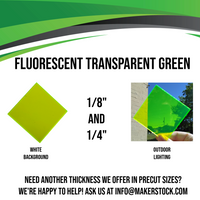 1/4" Fluorescent Acrylic Custom Cut