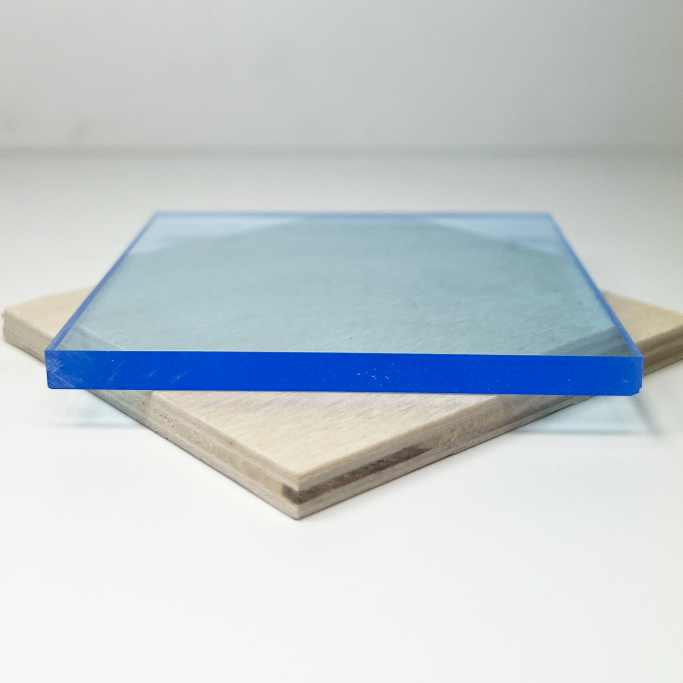 Light Blue Fluorescent Transparent Acrylic (1/8" - 1/4")