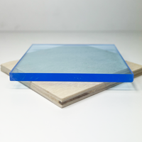 Light Blue Fluorescent Transparent Acrylic (1/8" - 1/4")