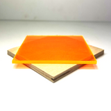 Orange Fluorescent Transparent Acrylic