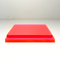 Pink Fluorescent Transparent Acrylic (1/8" - 1/4")