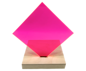 Acrylic (Fluorescent Transparent Pink)