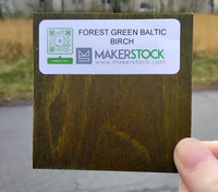 Forest Green Baltic Birch Plywood (1/8" - 1/4")