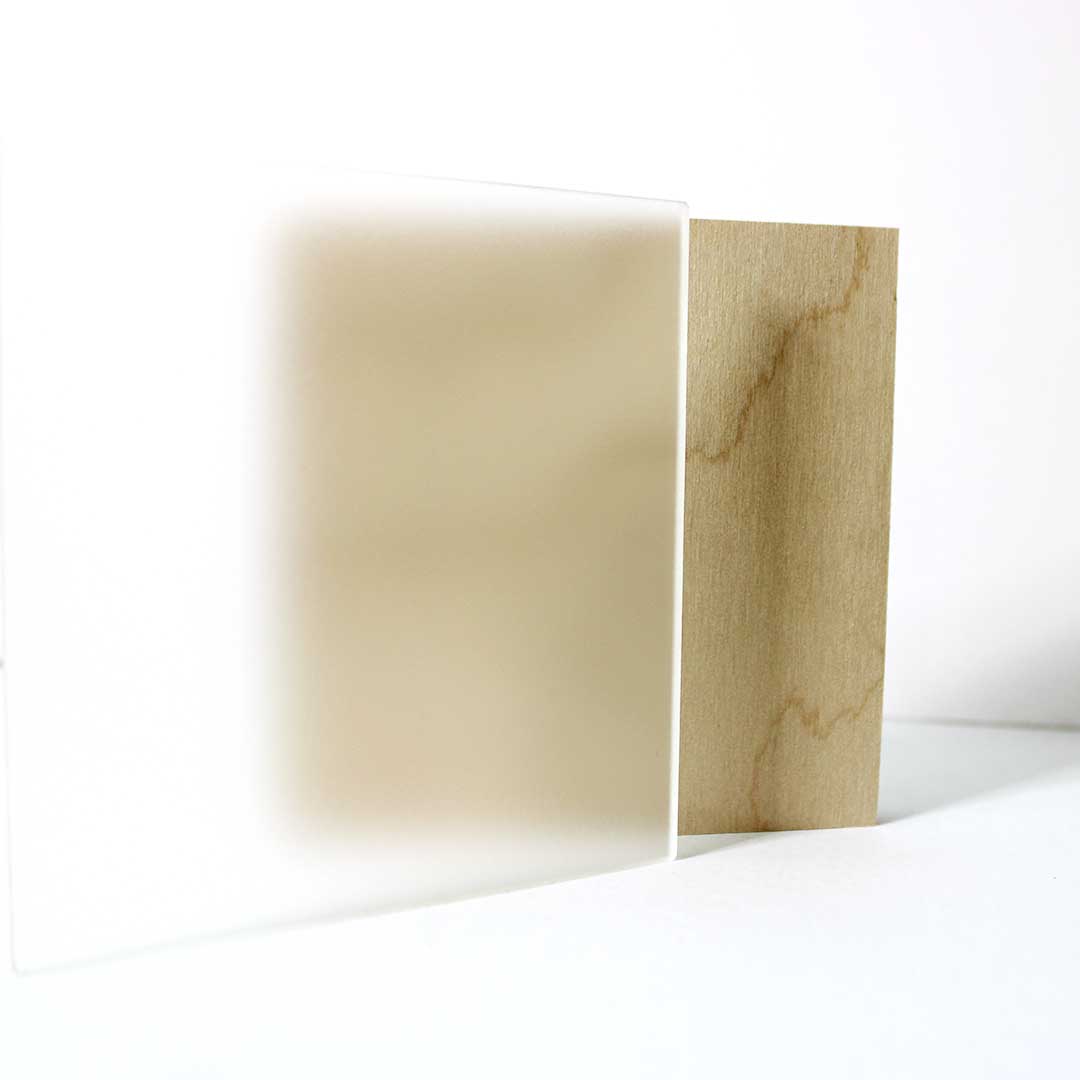 Frosted Clear Acrylic - Frosted One Side (1/8" - 1/4")