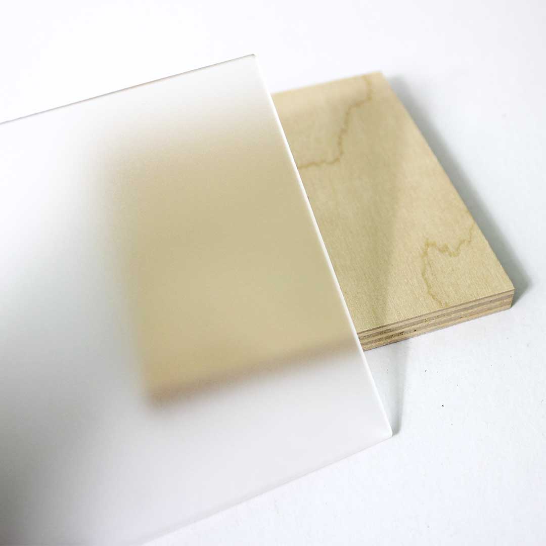 Frosted Clear Acrylic - Frosted One Side (1/8" - 1/4")
