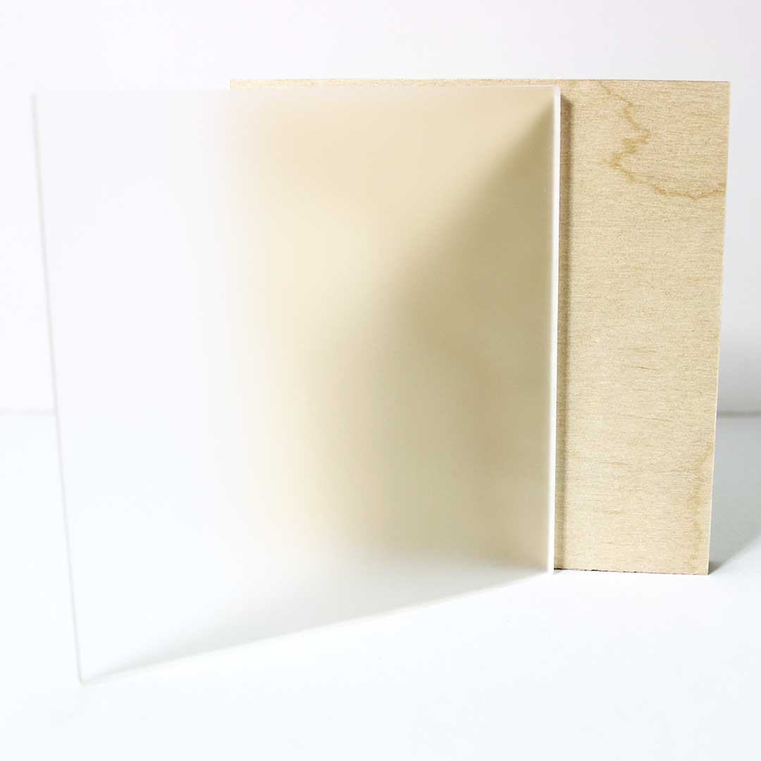 Frosted Clear Acrylic - Frosted One Side (1/8" - 1/4")