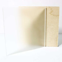 Frosted Clear Acrylic - Frosted One Side (1/8" - 1/4")