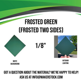 Frosted (Two Sides) Acrylic Custom Cut