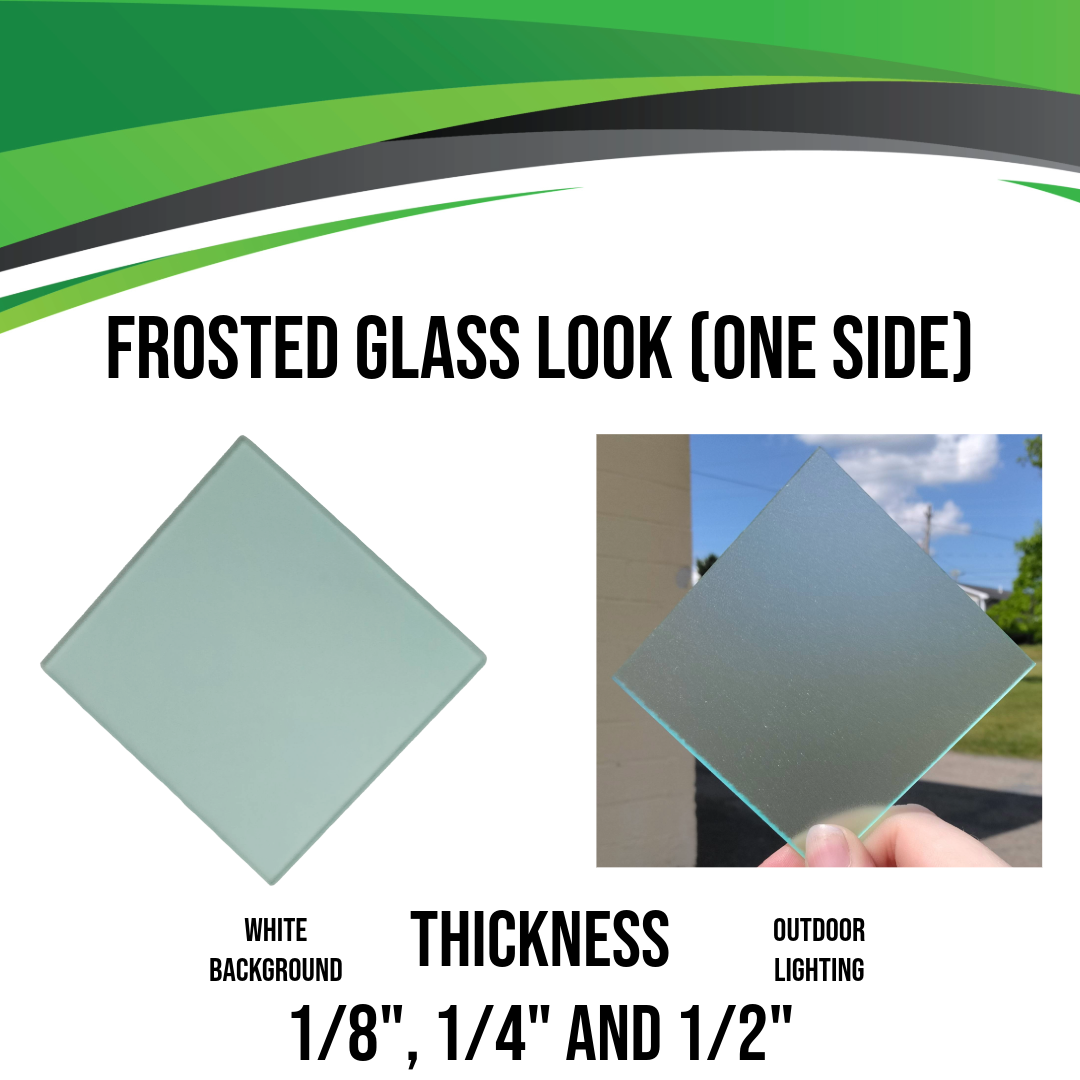 Acrylic (Frosted Glass Look) - Frosted One Side
