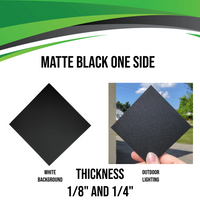 Acrylic (Matte Black) - Matte One Side