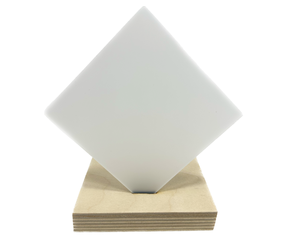 Recycled Acrylic (Frosted Translucent Opal White) - Frosted Two Sides (1/8")