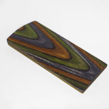 Green/Gray/Brown Laminated Birch Dyed Wood Blanks