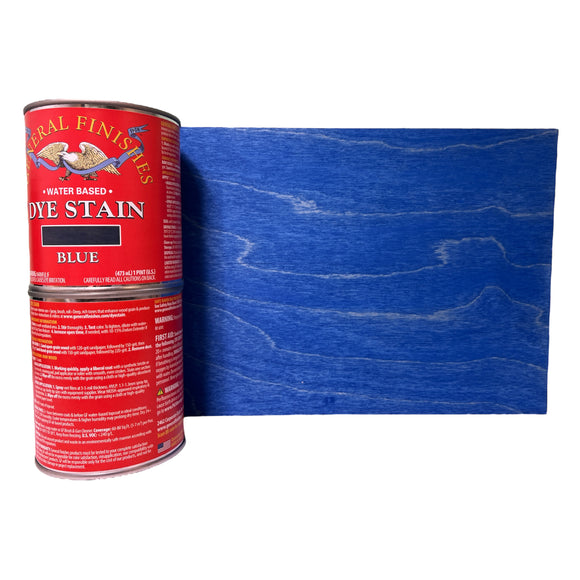General Finishes Water Based Dye Stain - Blue