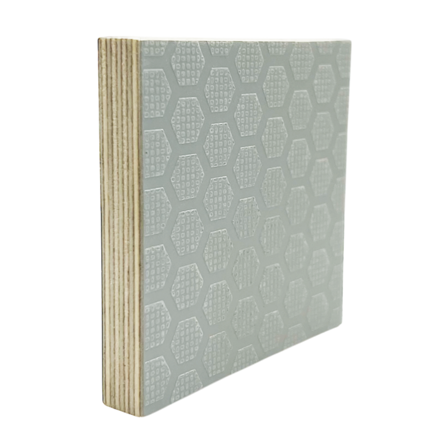 Hex-Ply Anti-Slip Melamine Birch Plywood (Light Gray) - 12mm - 18mm