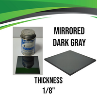Dark Gray Mirrored Acrylic