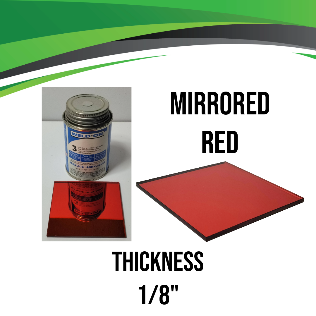 Red Mirrored Acrylic