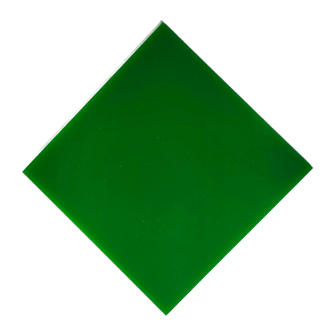 Green Nearly Opaque Acrylic