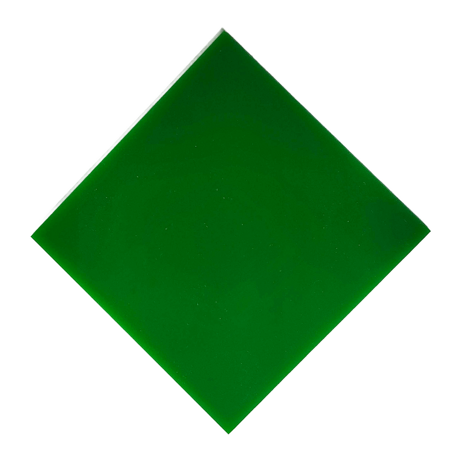 Green Nearly Opaque Acrylic