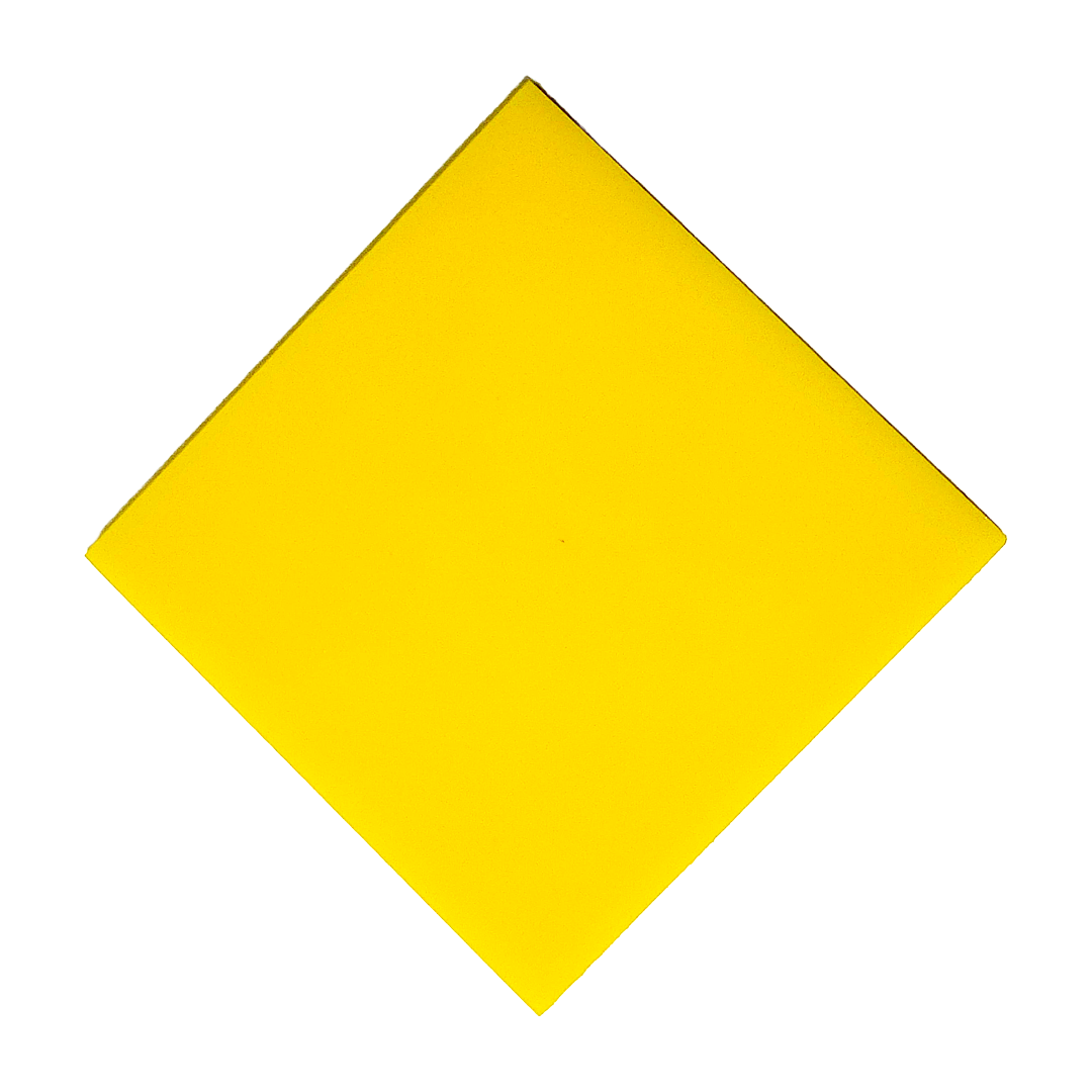 Yellow Nearly Opaque Acrylic