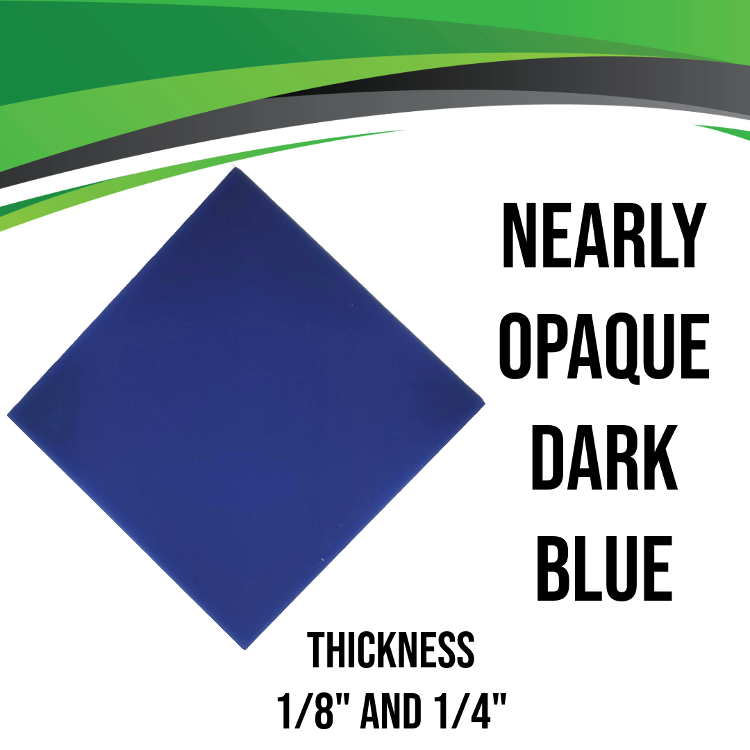 Dark Blue Nearly Opaque Acrylic