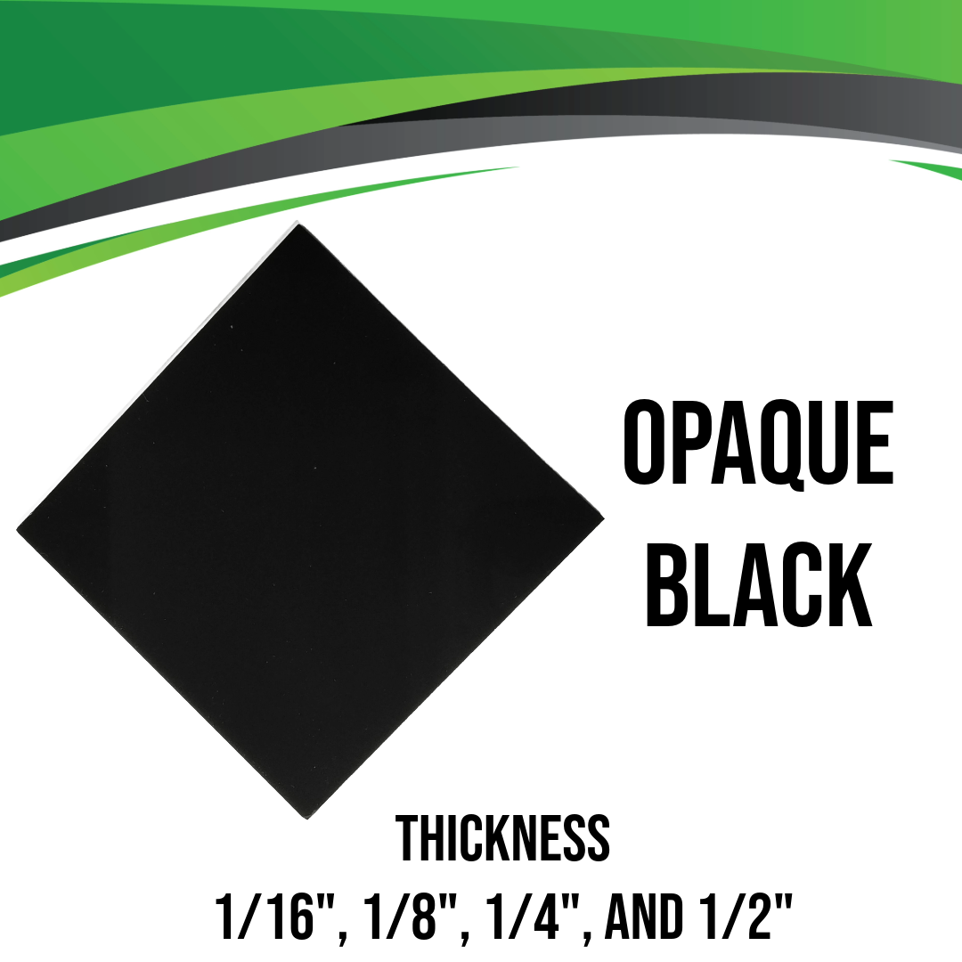 Black Opaque Acrylic Sheet