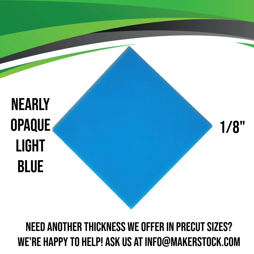 1/8" Opaque Acrylic Custom Cut
