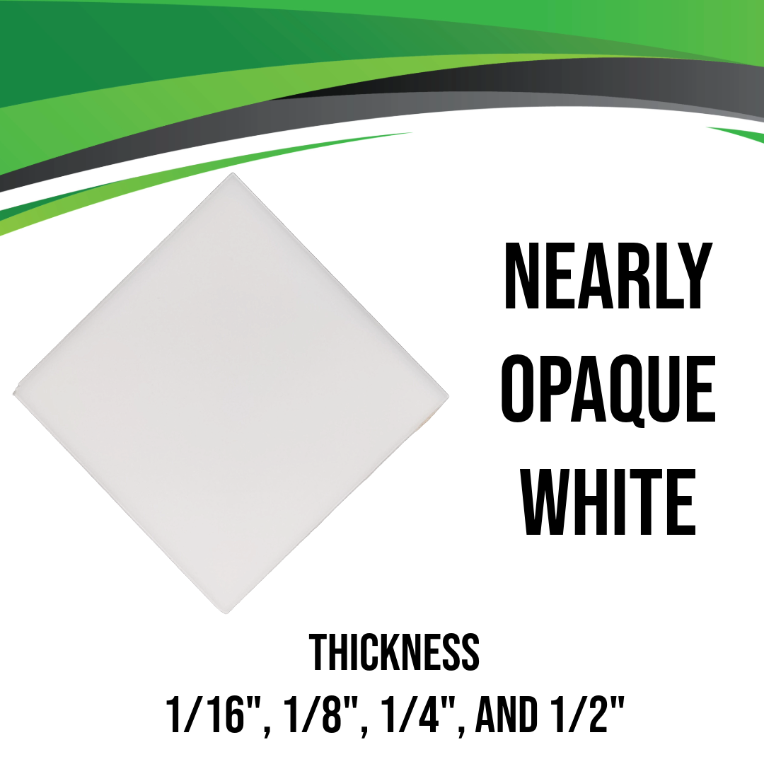 White Nearly Opaque Acrylic