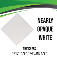 White Nearly Opaque Acrylic