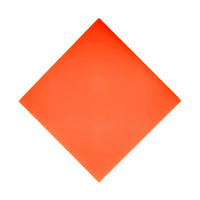 Orange Nearly Opaque Acrylic (1/8" - 1/4")