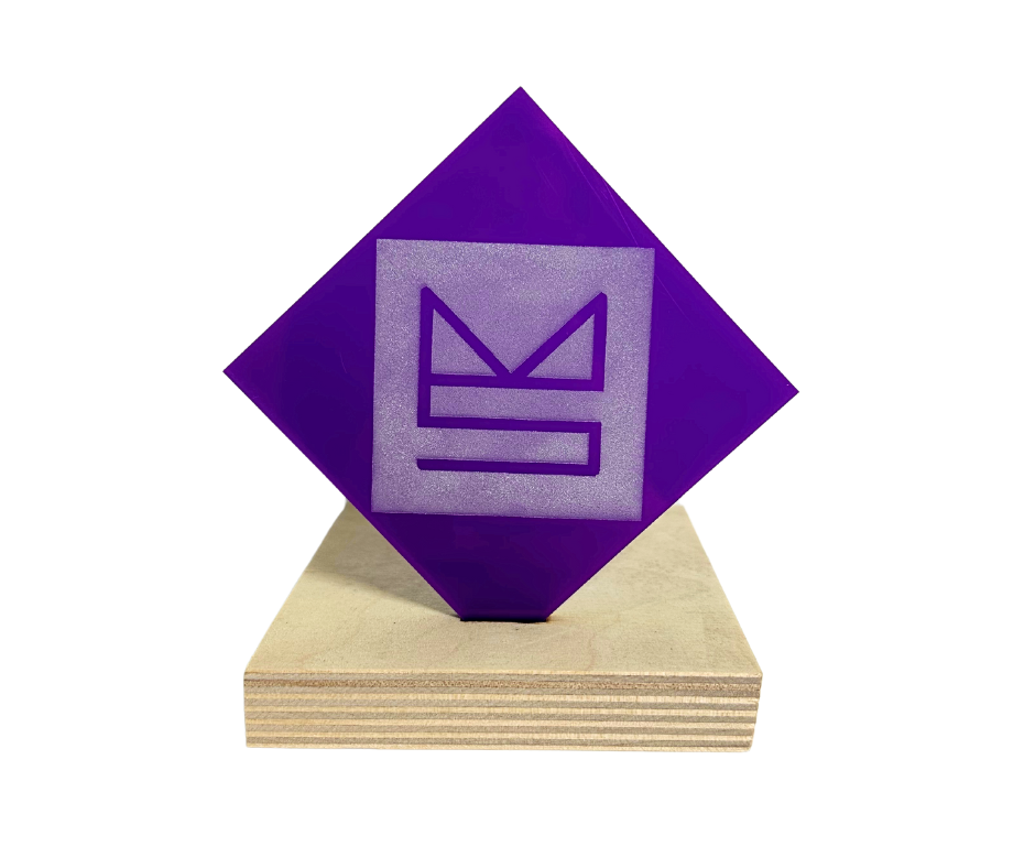 Purple Nearly Opaque Acrylic