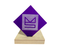 Purple Nearly Opaque Acrylic