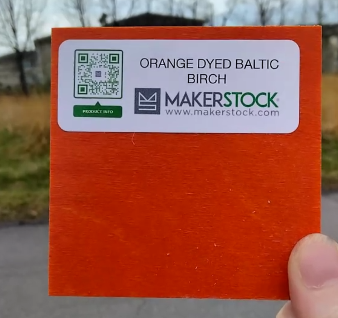 Orange Baltic Birch Plywood (1/8" - 1/4")
