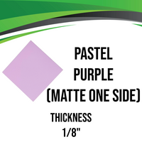 Purple Pastel Acrylic - Matte One Side
