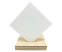 Recycled Acrylic (Matte White) - Frosted Two Sides (1/8")