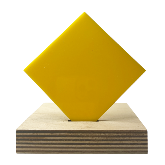 Recycled Acrylic (Yellow) - Nearly Opaque