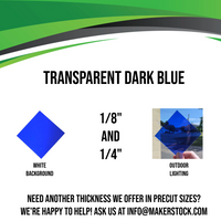 1/4" Transparent Acrylic Custom Cut