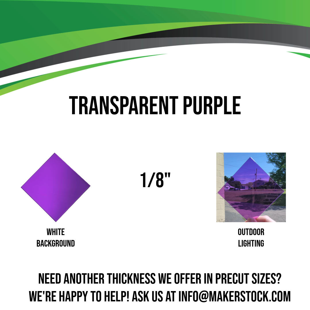 1/4" Transparent Acrylic Custom Cut