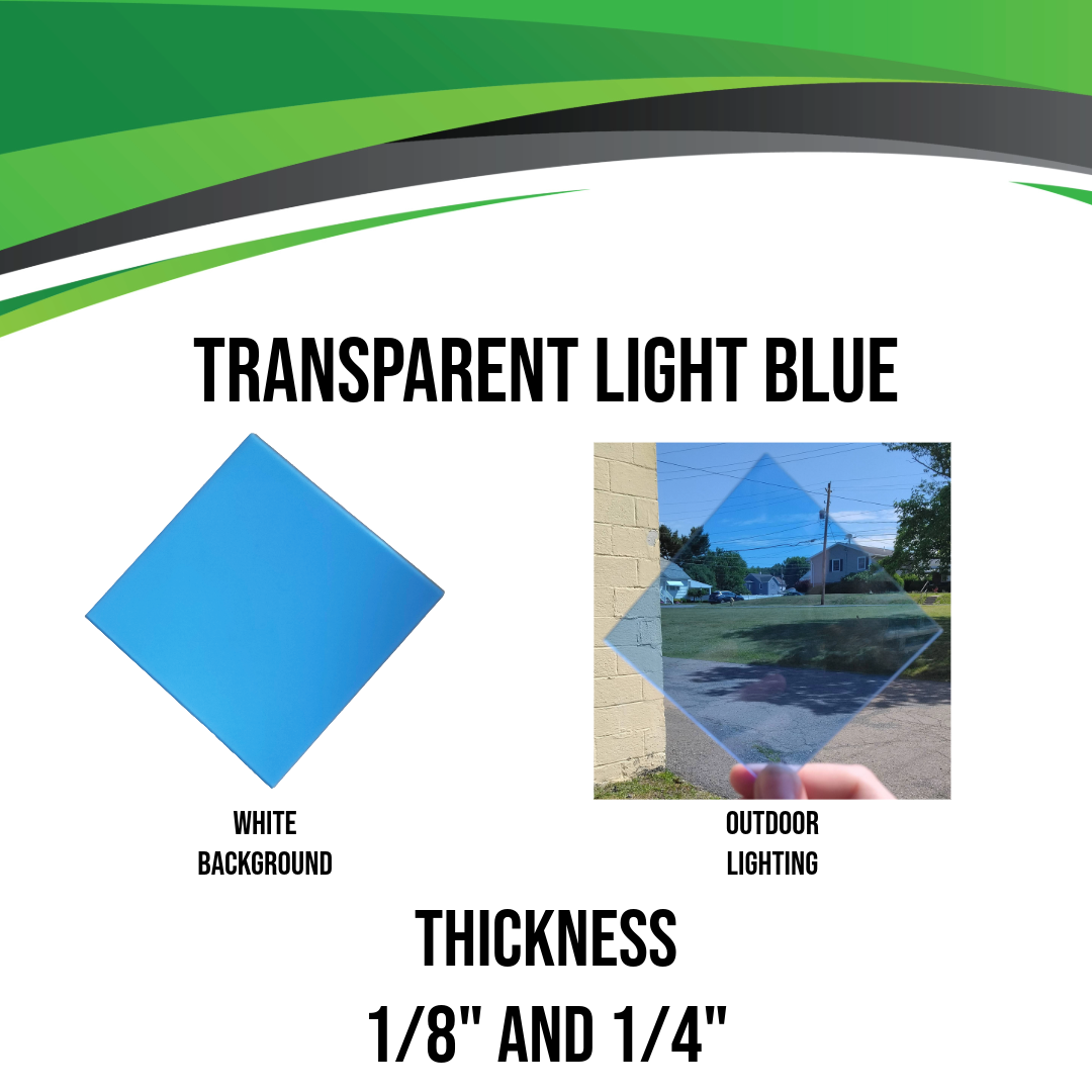 Light Blue Transparent Acrylic