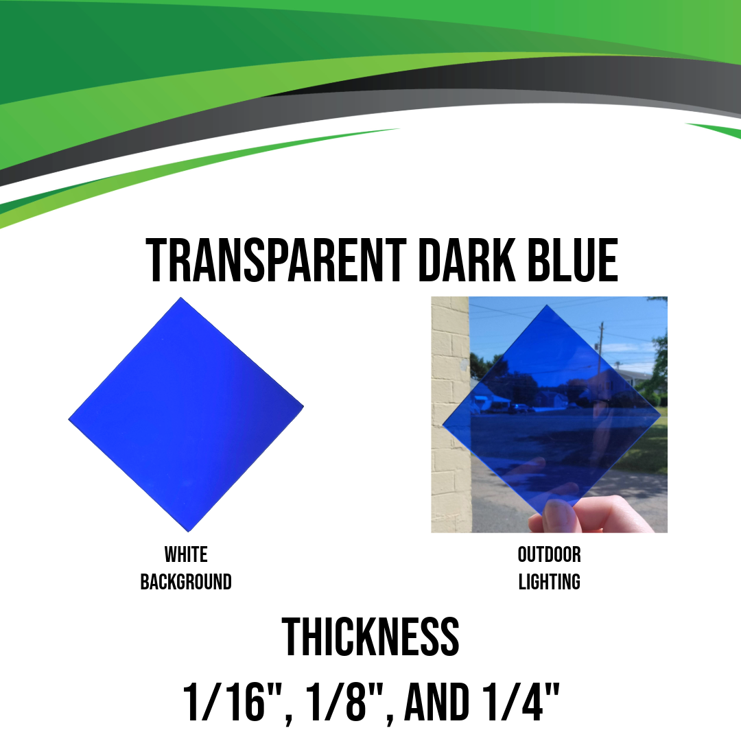 Dark Blue Transparent Acrylic