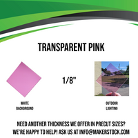 1/4" Transparent Acrylic Custom Cut