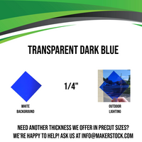 1/4" Transparent Acrylic Custom Cut