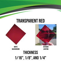 Red Transparent Acrylic