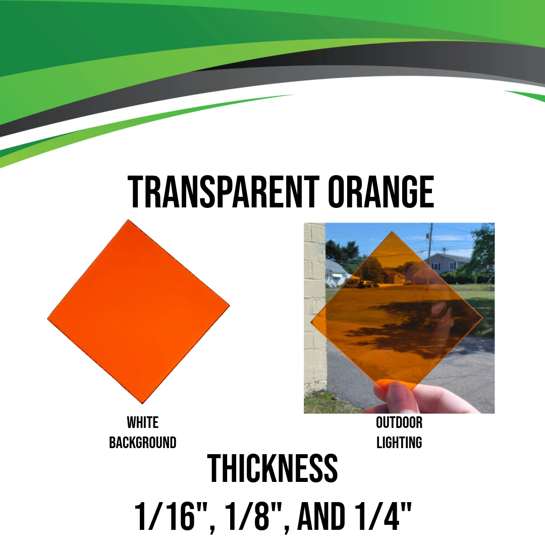 Orange Transparent Acrylic