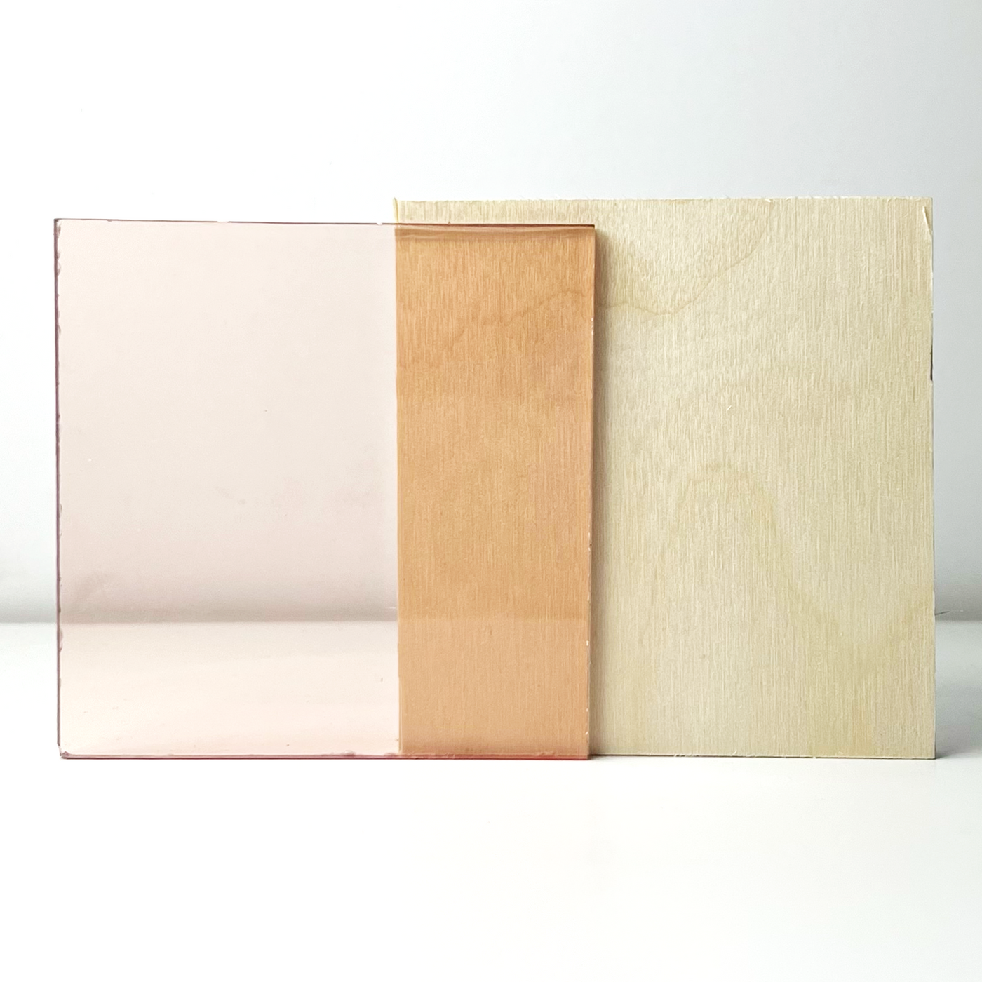 Rose Gold Transparent Acrylic